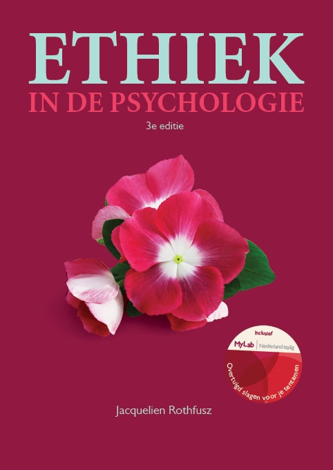 Cover Ethiek in de psychologie, 3e editie met MyLab