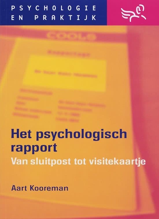 Cover Het psychologisch rapport, 4e editie