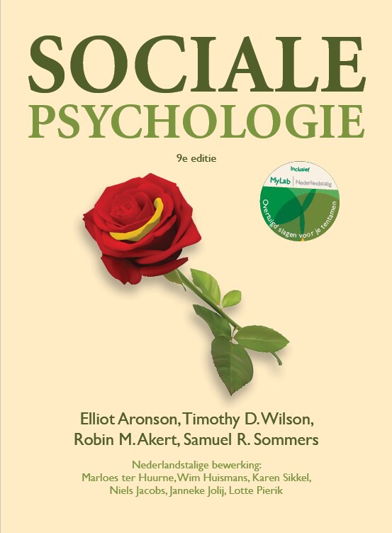Cover Sociale psychologie, 9e editie met MyLab NL