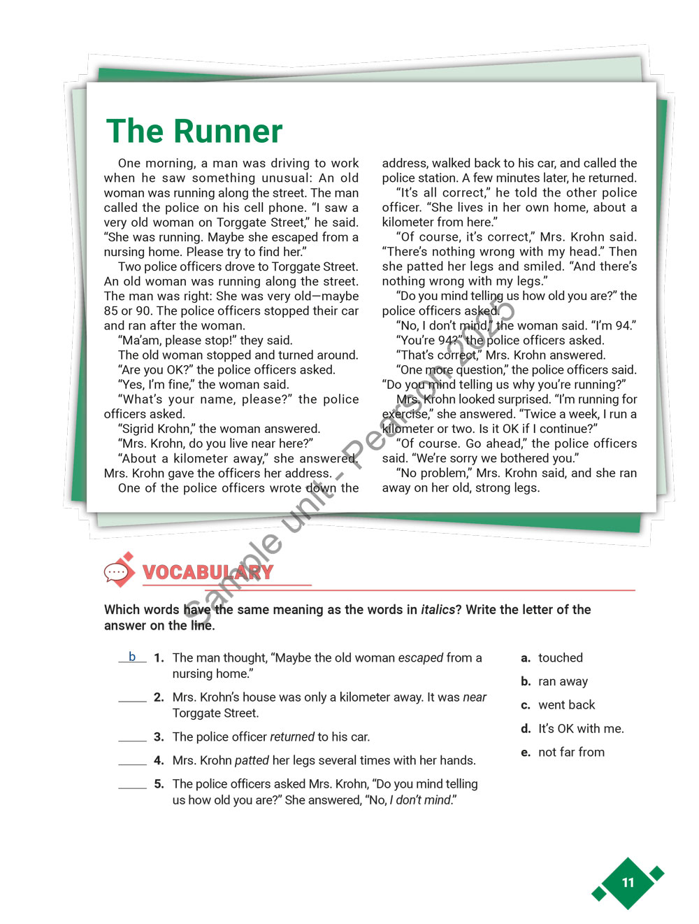 True Stories sample page