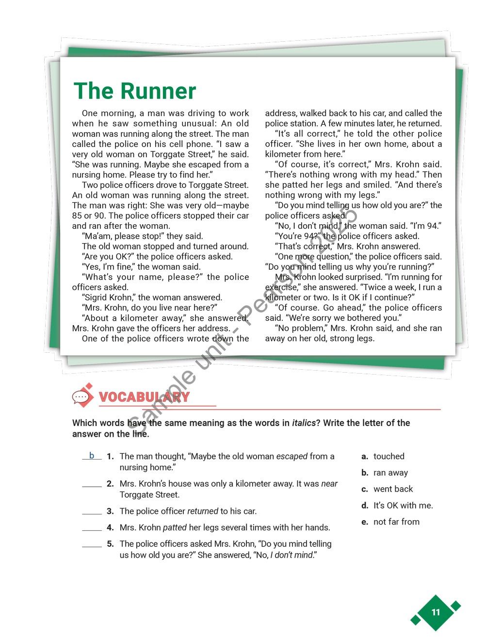 True Stories sample page