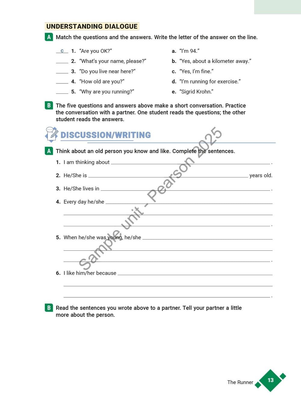 True Stories sample page