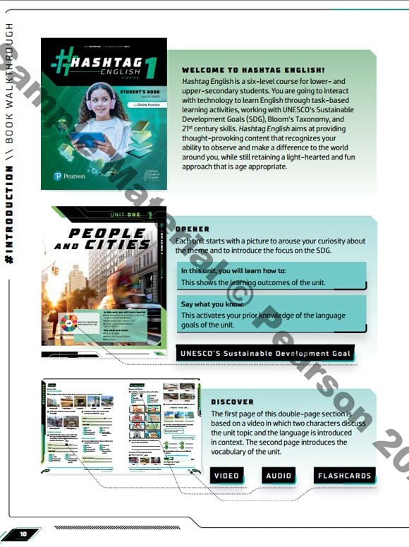 Hashtag Inglés introducción al profesor de nivel 1