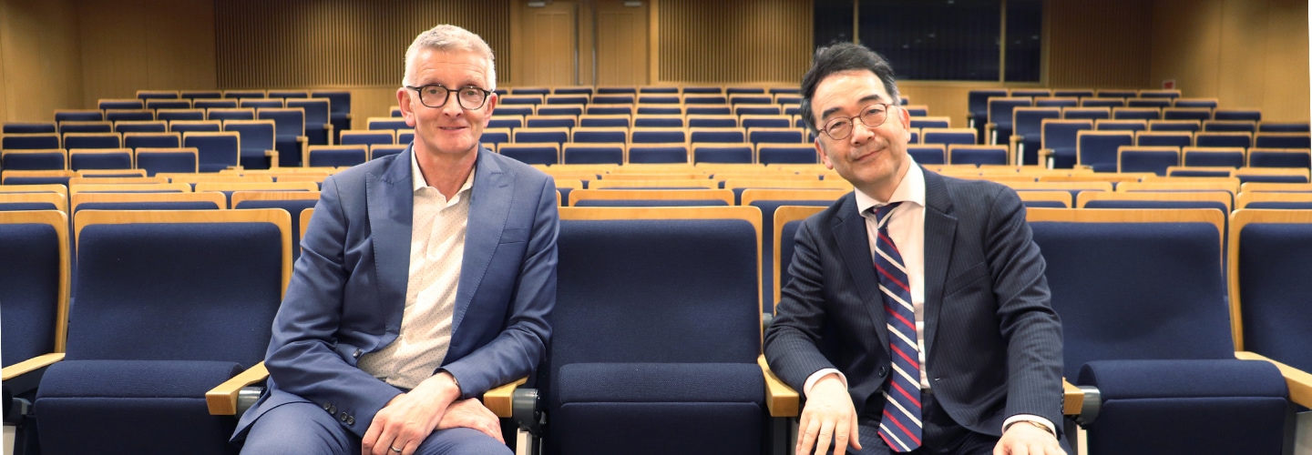 Mike Mayor and Yukio Tono