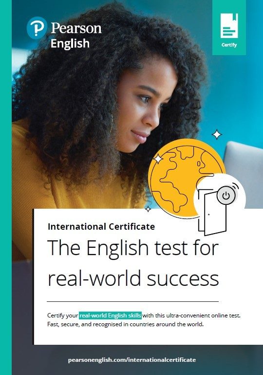 Pearson English International Certificate brochure cover