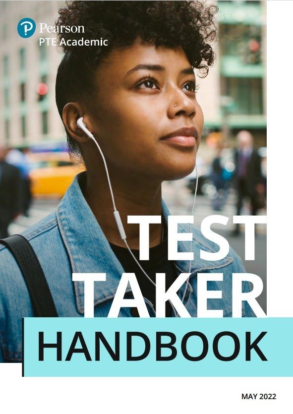 Pearson Test of English (PTE) test taker handbook cover