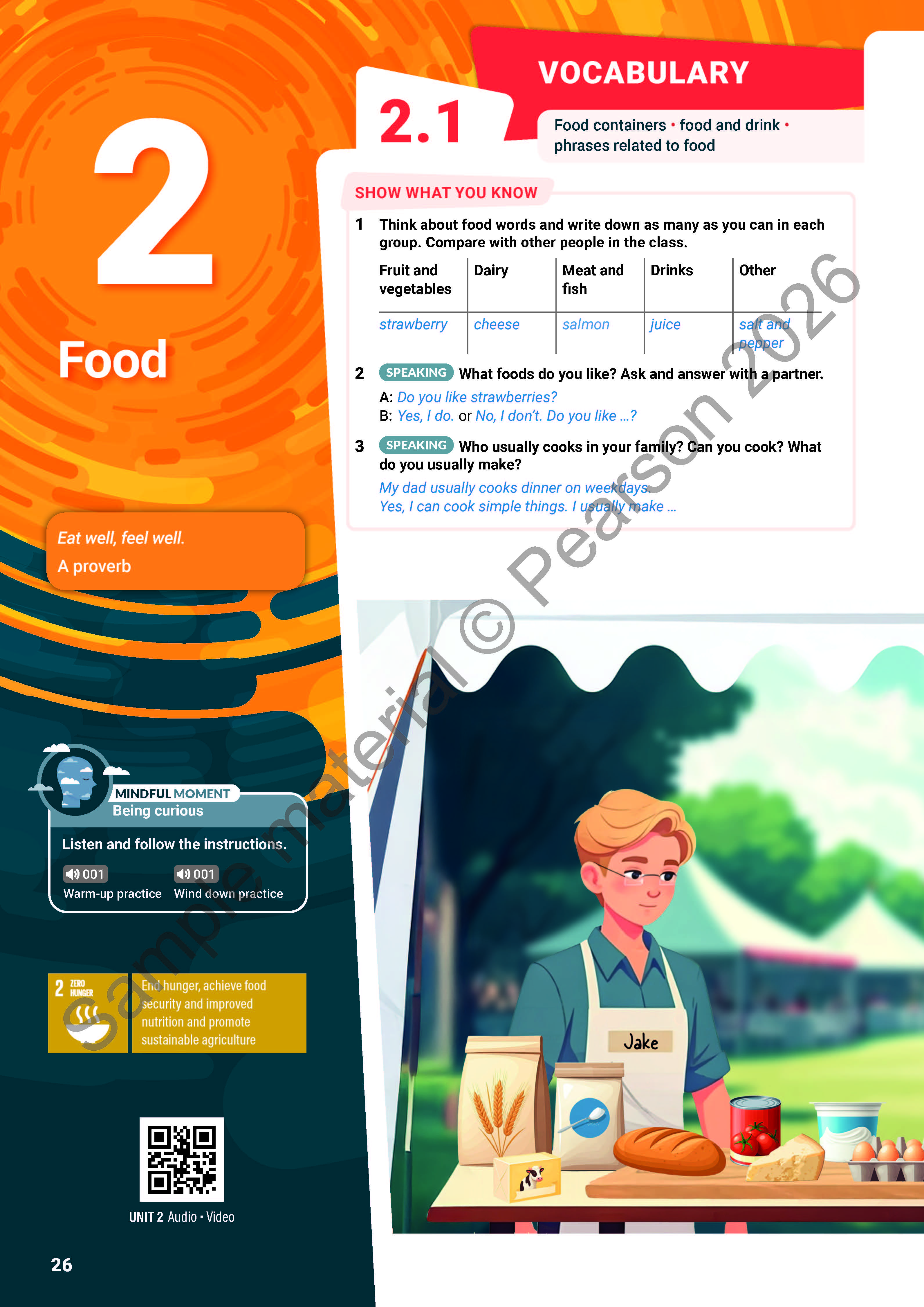 Focus Student Book Unit 2 sample page