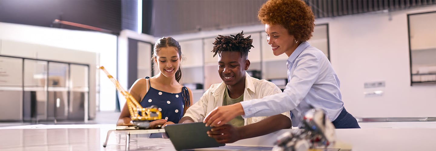Teacherand pupil high five