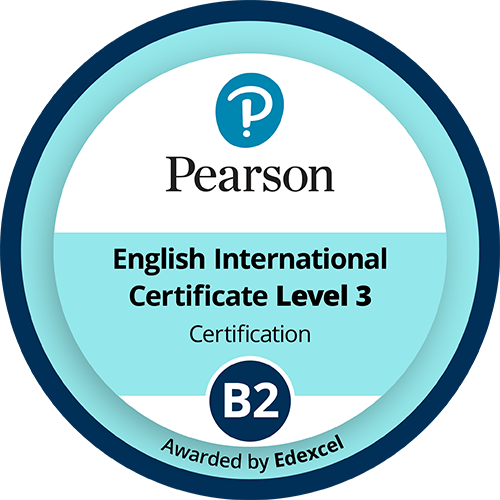 Pearson English International Certificate Credly badge
