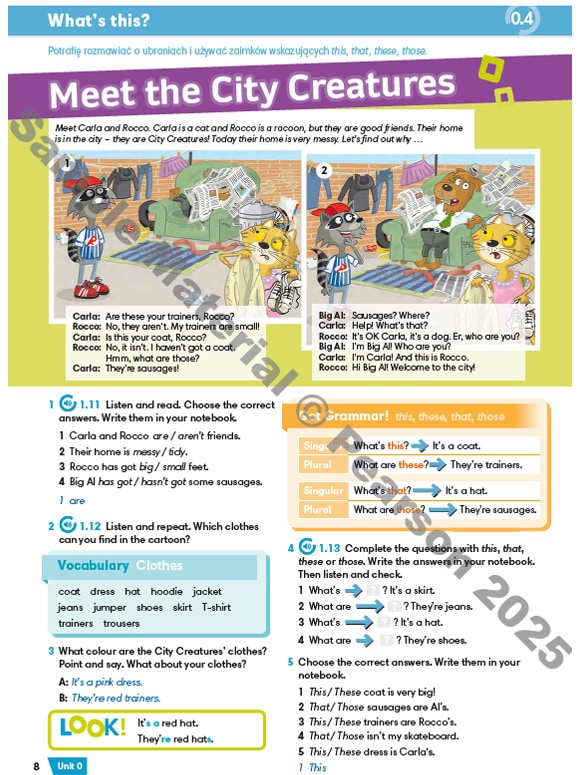 Strona przykładowa z podręcznika do nauki jazdy na poziomie A1+