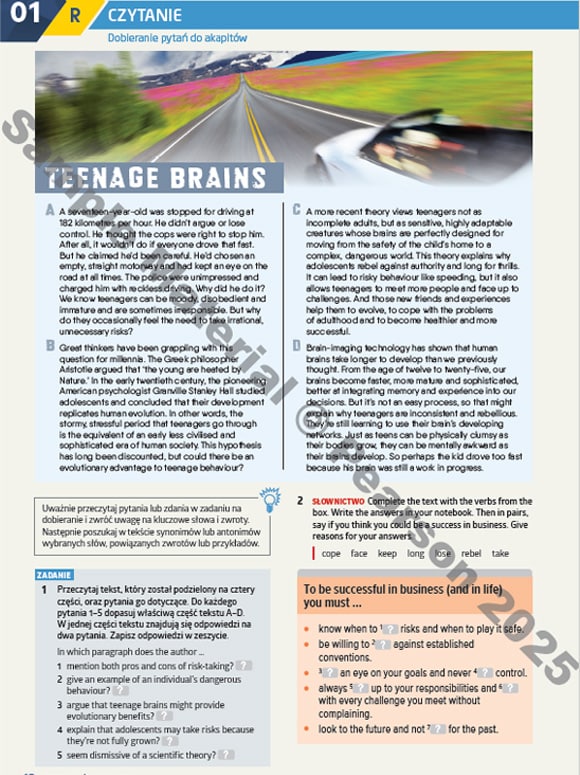 Repetytorium maturalne 2022 przykładowa strona