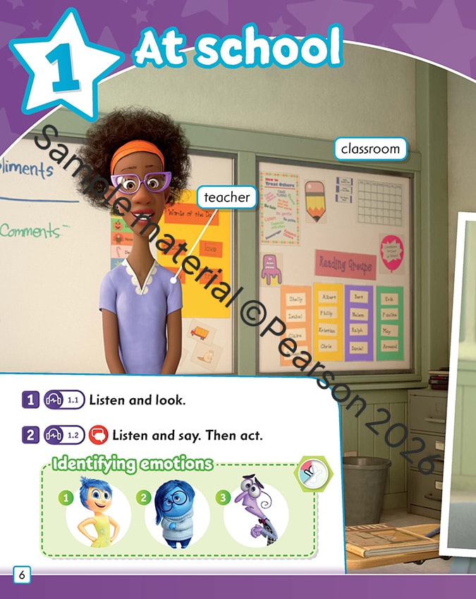 Próbka z podręcznika ucznia, jednostka 1