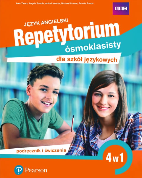 Repetytorium ósmoklasisty dla szkół językowych 4w1  okładka