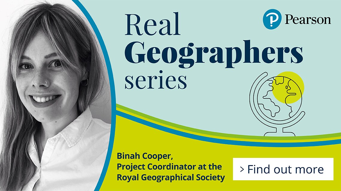 Binah Cooper, Project Coordinator at the Royal Geographical Society. Find out more