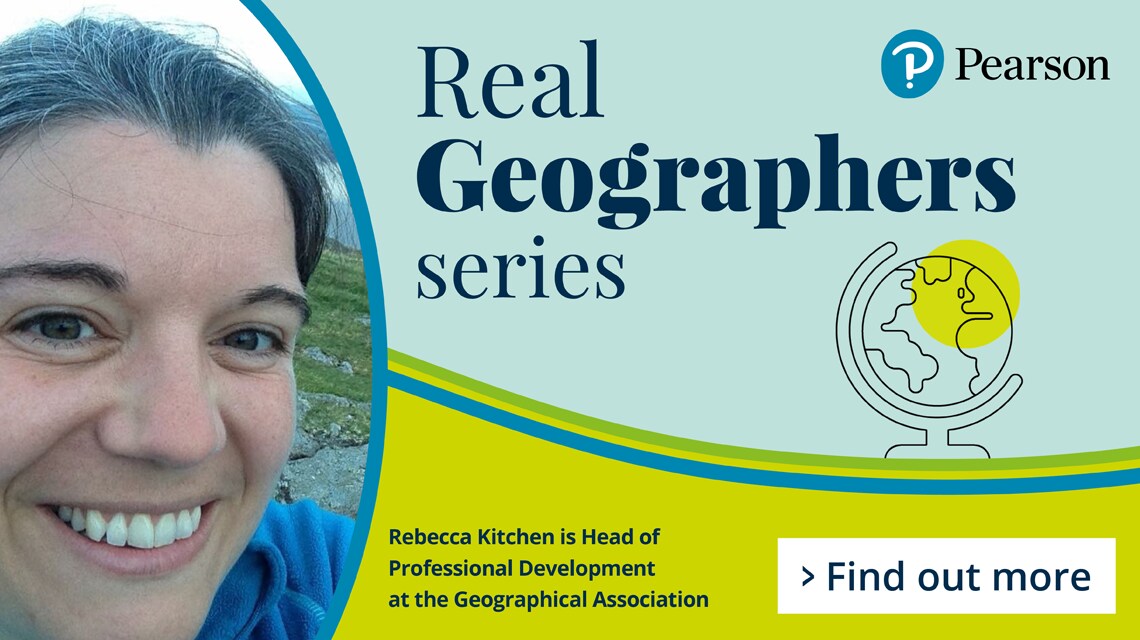 Rebecca Kitchen, Head of Professional Development at the Geographical Association. Find out more