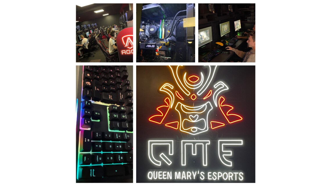 More imagery of the QMC Esports suite.