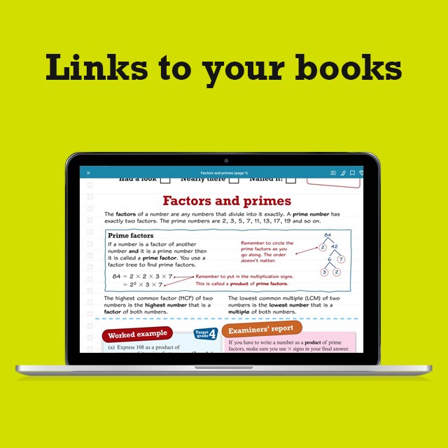 Access your revision book online