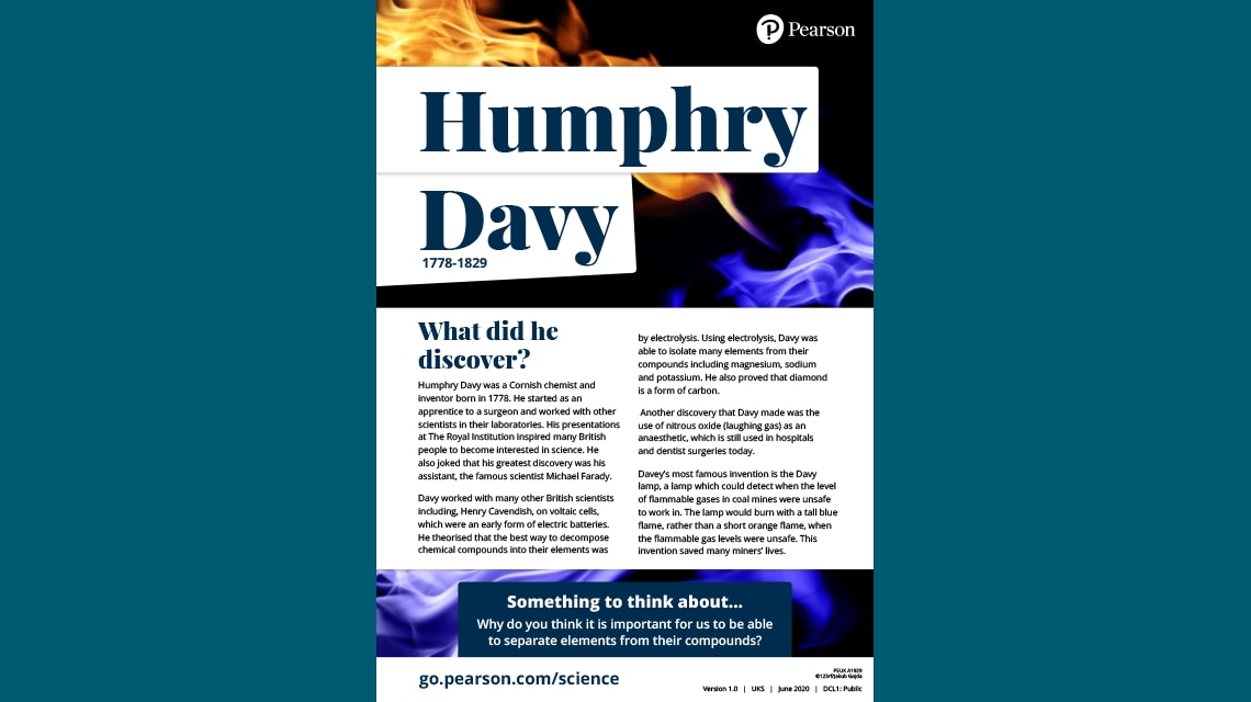 Humphry Davy poster