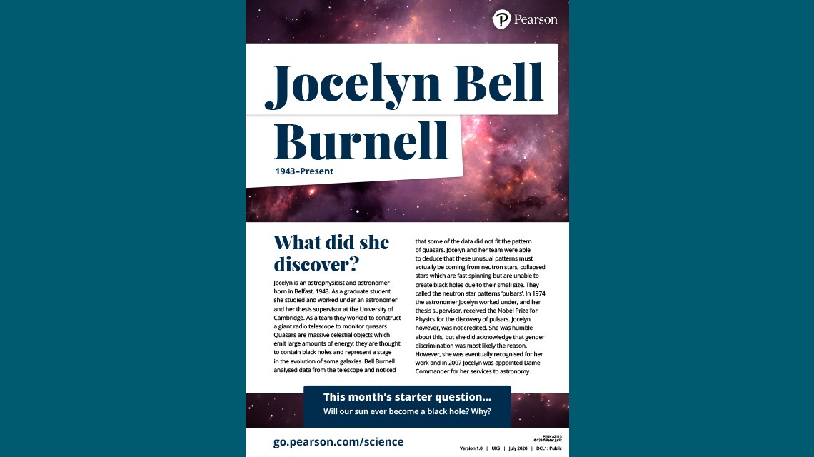 Jocelyn Bell Burnell poster