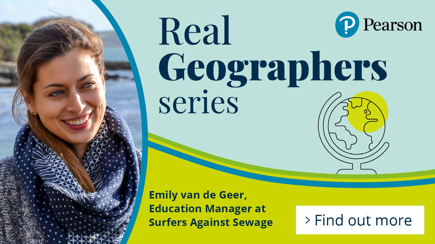 Emily van de Geer, Education Manager at Surfers Against Sewage. Find out more