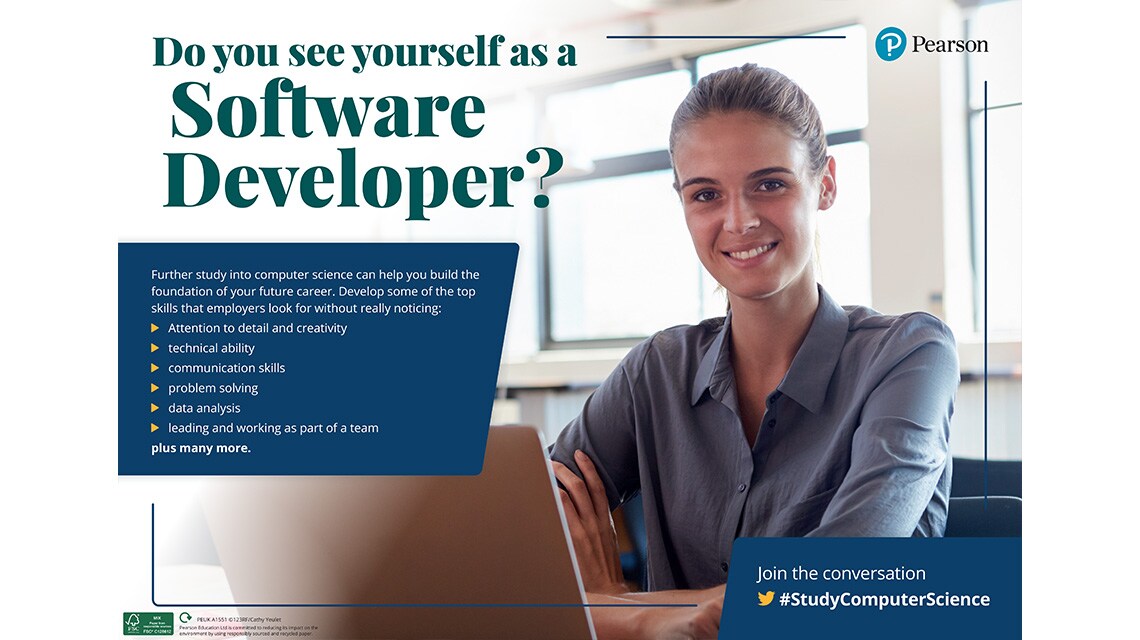 Software Developer poster - female